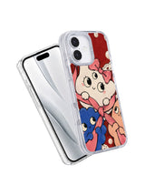 The Beautifully Crooked Bow iPhone 17 case angled view