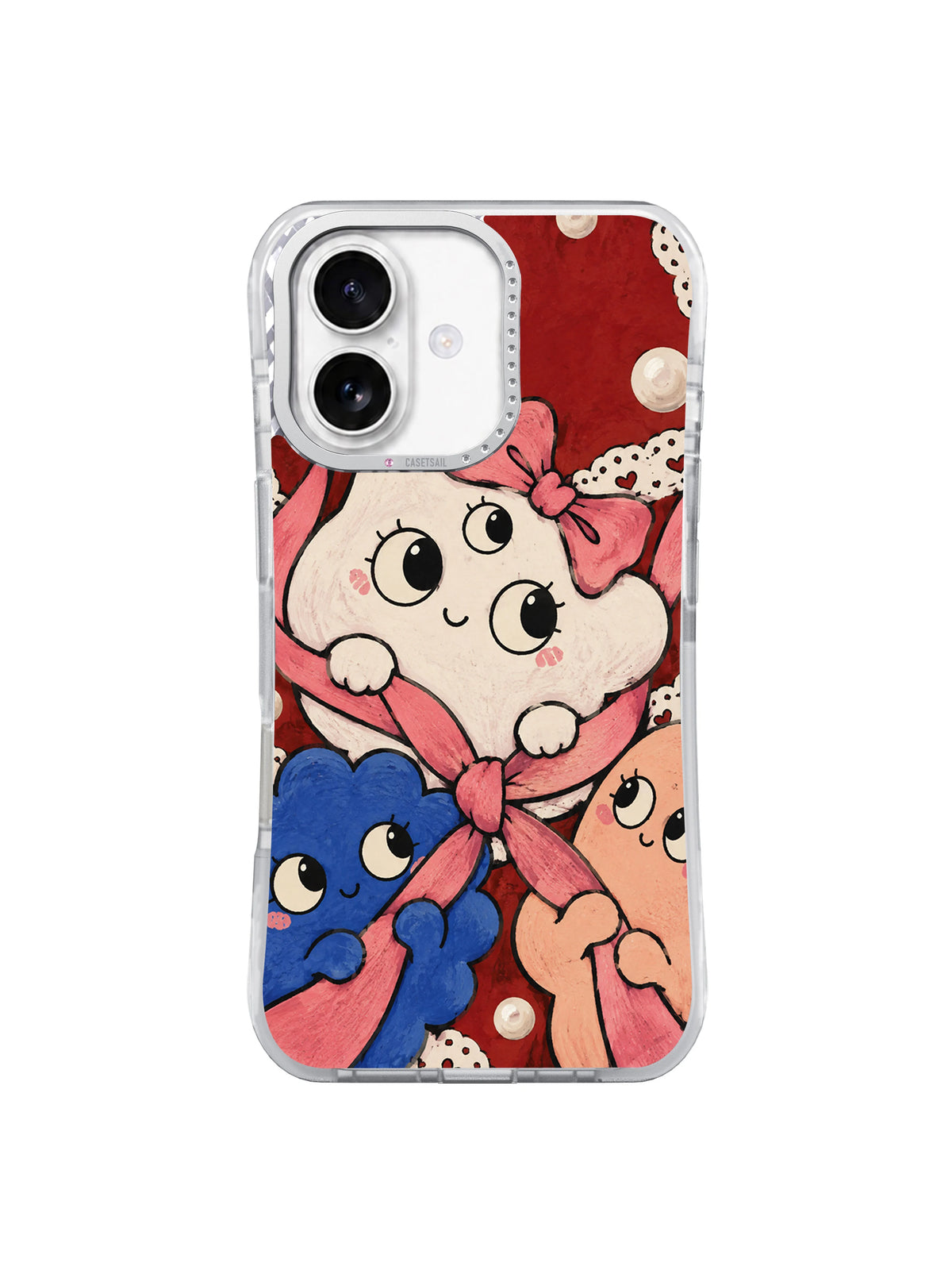 The Beautifully Crooked Bow iPhone 17 case front view