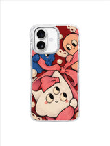 The Beautifully Crooked Bow artwork pattern 2 on iPhone 17 case