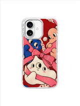 The Beautifully Crooked Bow artwork pattern 5 on iPhone 17 case