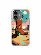 Raven Moon Boot Horizon artwork on The Boot Beyond the Map iPhone 17 Case