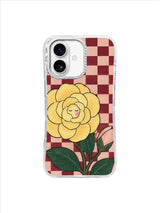 Mint Leaf Confidante pattern on an iPhone 17 case by Marnie Bellwick