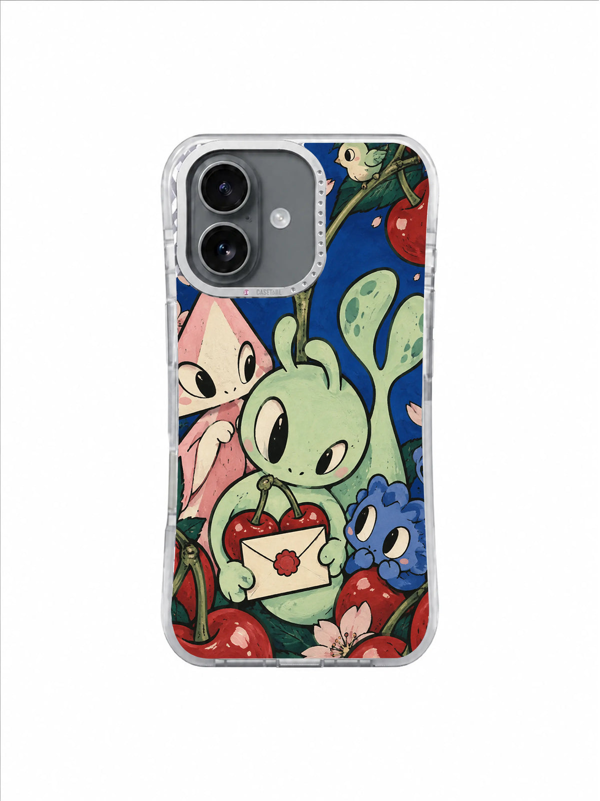Cobalt Ruffle Guide artwork iPhone case swatch
