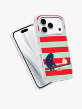The Cherry Seesaw iPhone 17 Pro case angle view