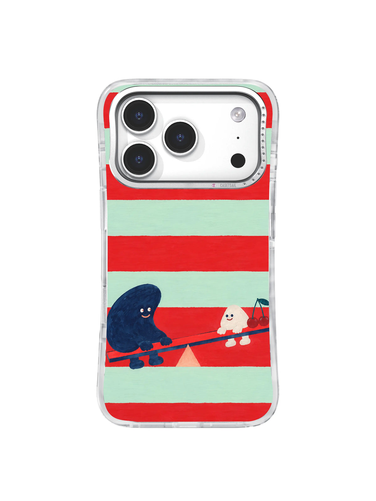 Love Finds Balance artwork on iPhone 17 Pro case