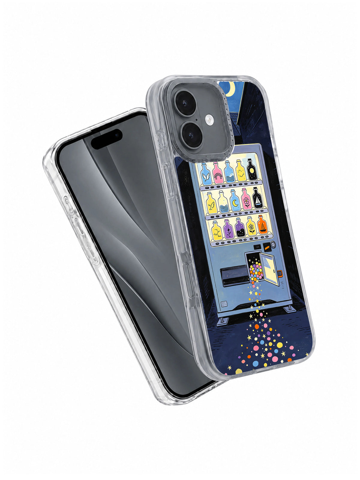 Angled view of The Dream Exchange iPhone 17 case