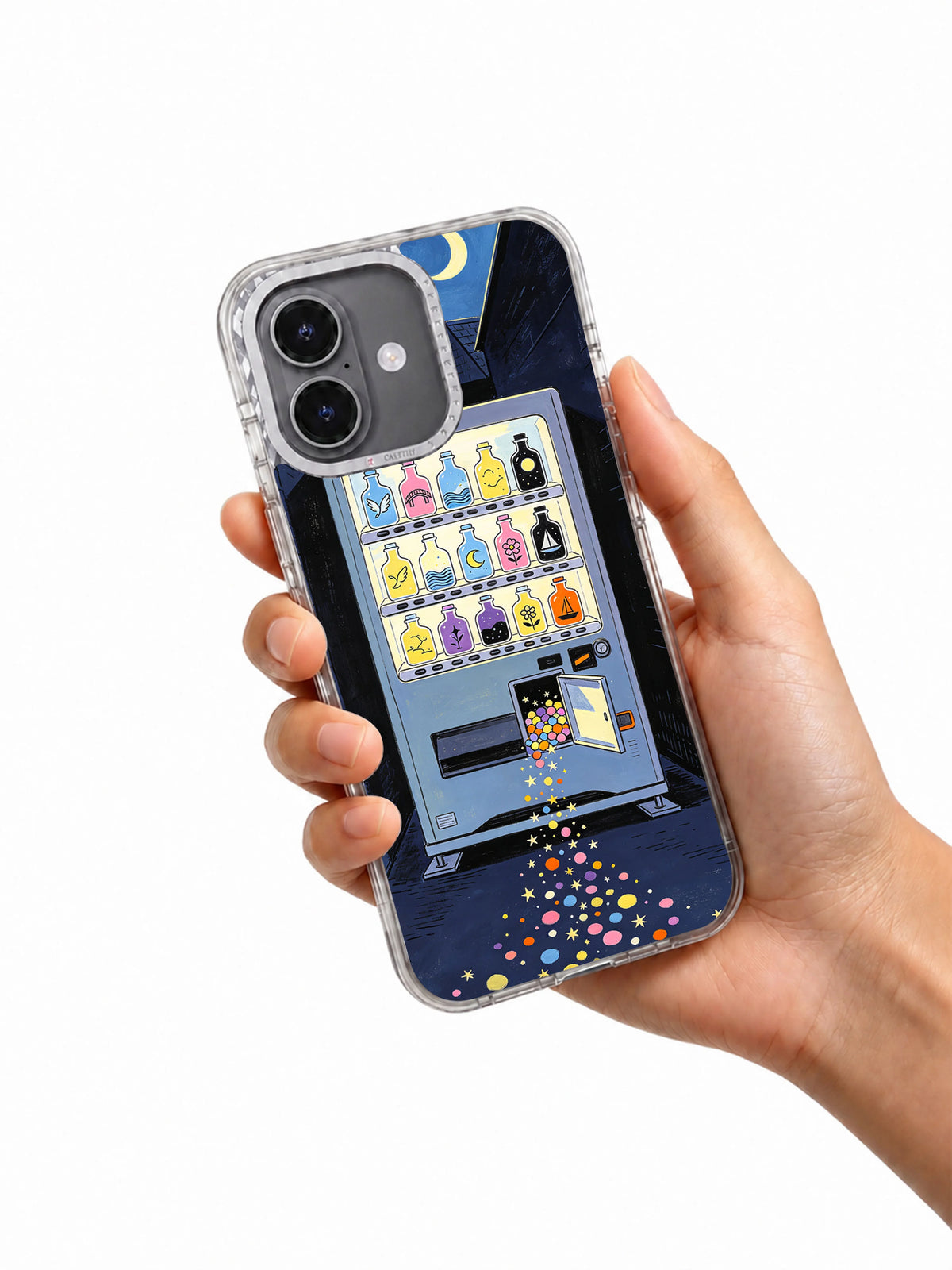 Handheld view of The Dream Exchange iPhone 17 case