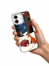 The Fox and the Last Parcel iPhone 17 case held in hand