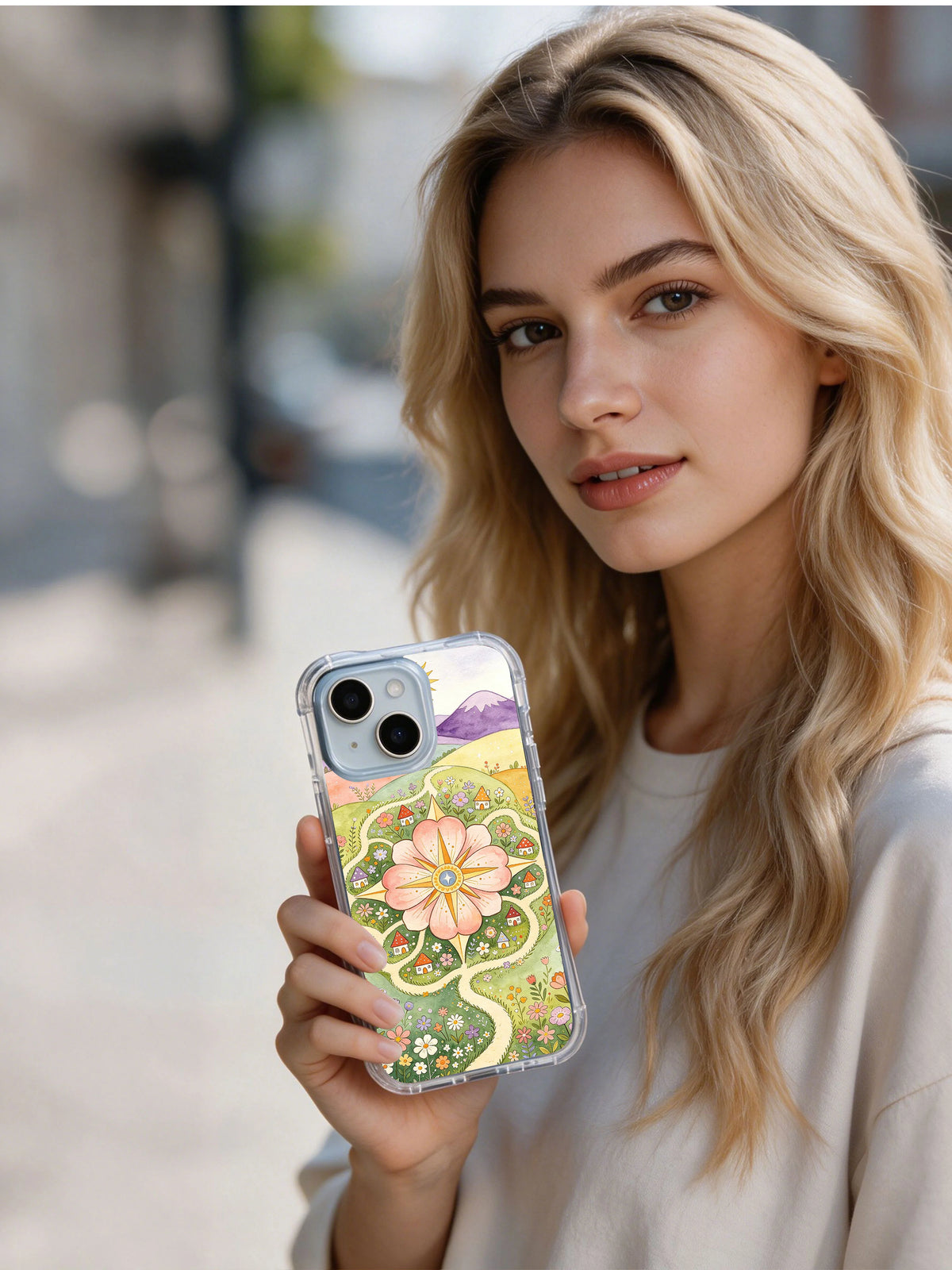 Product or handheld view of the The Foxglove Compass Garden case