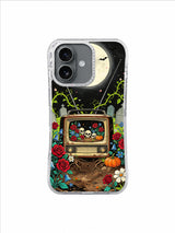 Bellflower Graveyard Signal artwork on The Garden Frequency iPhone 17 Case