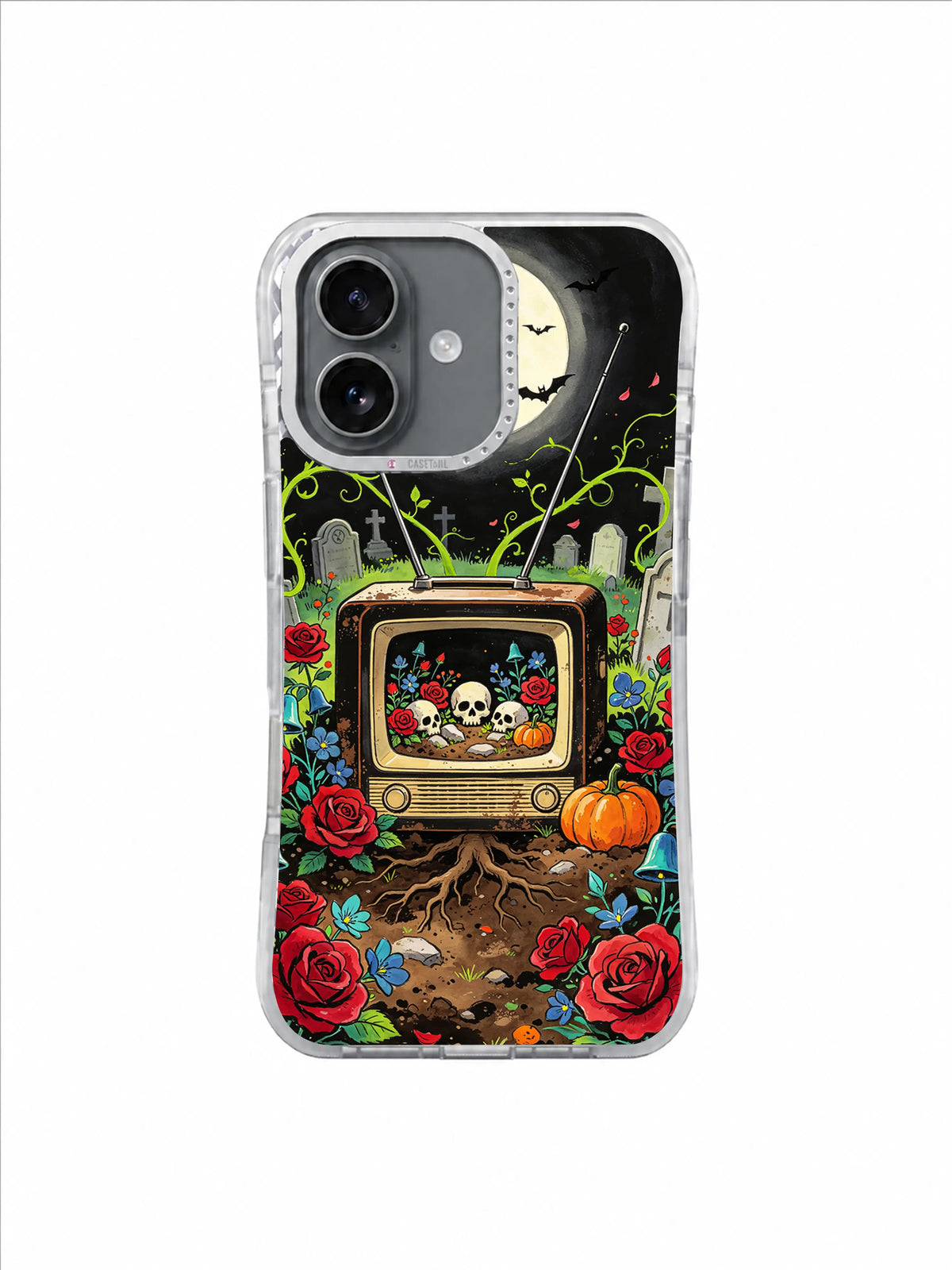Pumpkin Rose Spring Frequency artwork on The Garden Frequency iPhone 17 Case