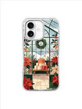 The Greenhouse of Red Blooms iPhone 17 case – Citrus Gift Bench pattern