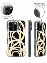 Close-up of crystal-accented raised camera frame on infinite garden case