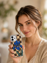 The Iris Holds Its Line iPhone 17 case lifestyle view