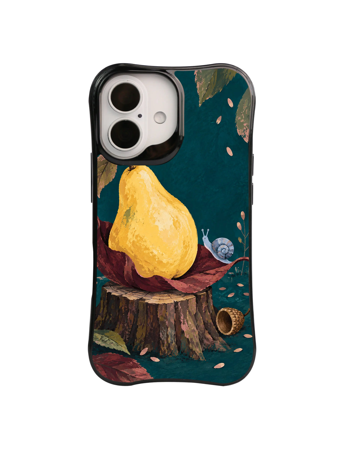 Blue Snail Welcome pattern on iPhone 16 Case