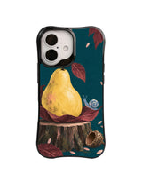 Gentle Arrival Pear pattern on iPhone 16 Case