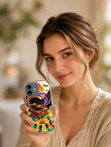 The Last Pumpkin Waltz iPhone 17 Case lifestyle view