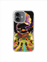 The Last Pumpkin Waltz iPhone 17 Case – Pumpkin Cat Midnight Record artwork