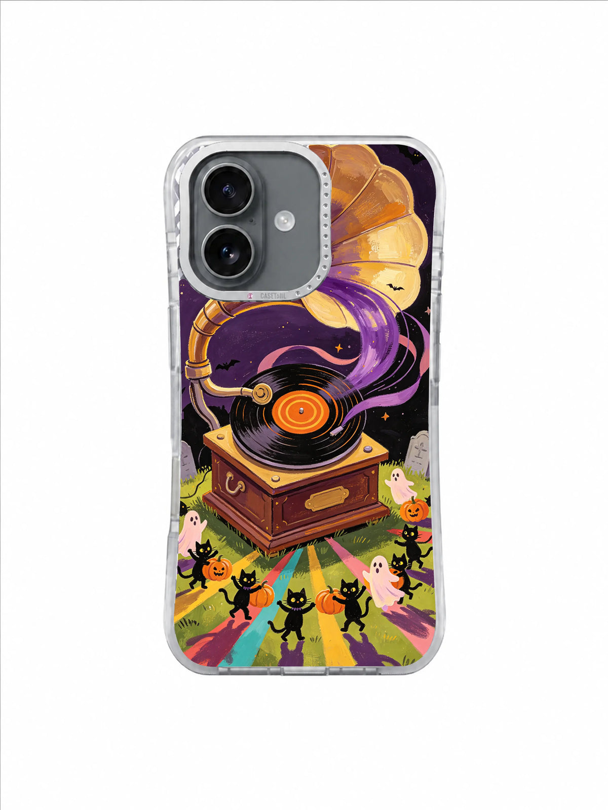 The Last Pumpkin Waltz iPhone 17 Case – Golden Horn Ghost Waltz artwork