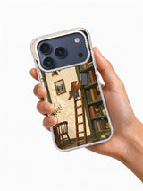 The Last Shelf iPhone 17 Pro case held in one hand