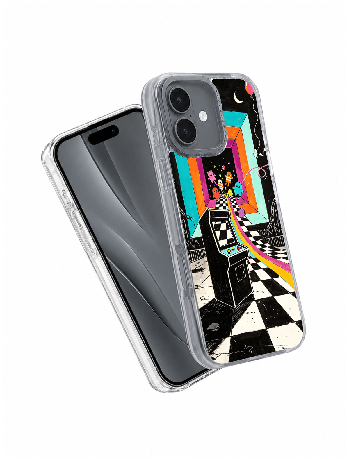 The Laughing Level iPhone 17 Case angled product view
