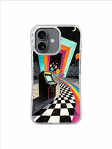 The Laughing Level iPhone 17 Case – Moonlit Laughing Level Road artwork