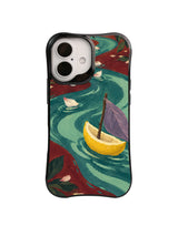 Oxblood Orchard cottagecore phone case artwork
