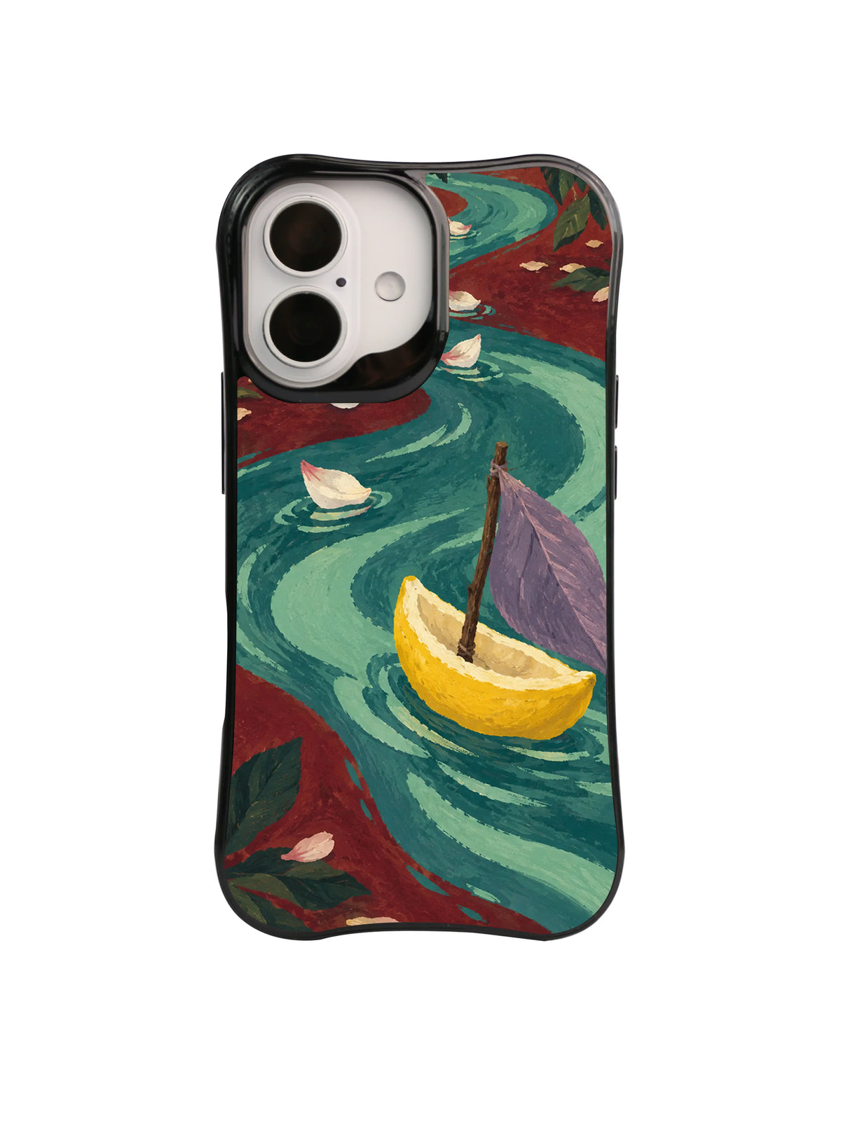 Oxblood Orchard cottagecore phone case artwork