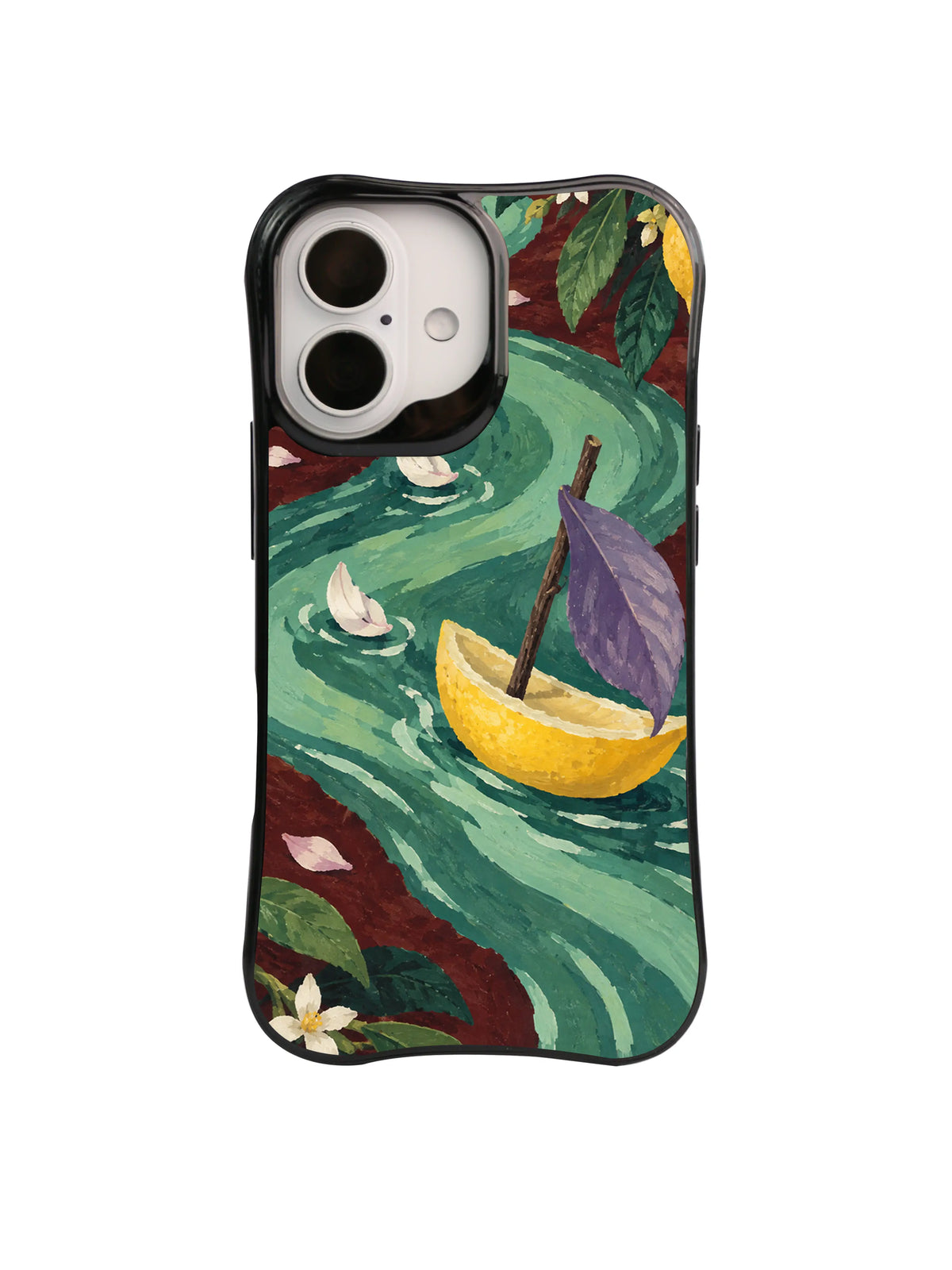Petal Race lemon boat phone case artwork