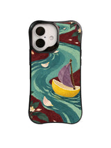 Violet Sail lemon boat phone case artwork