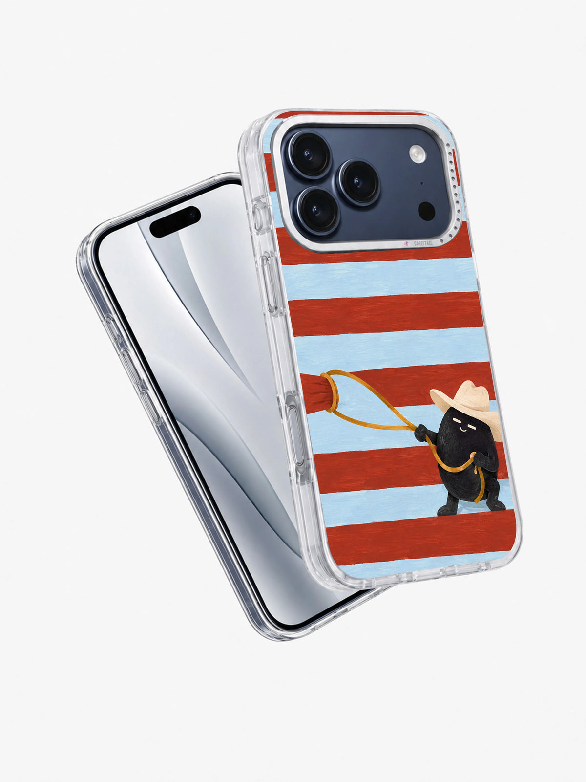 The Little Rust Rodeo iPhone 17 Pro case angle view