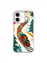 The Little Train of Thirty Gifts iPhone 17 case – Golden Marker Railway pattern