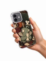 The Midnight Margin Patrol iPhone 17 Case shown in hand