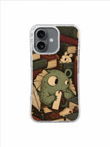 Burgundy Book Corners artwork iPhone case swatch