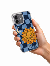 The Moon's Unfinished Letter iPhone 17 case shown in hand