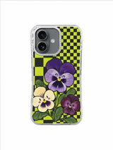 Cream Listener Bloom pattern on an iPhone 17 case by Marnie Bellwick