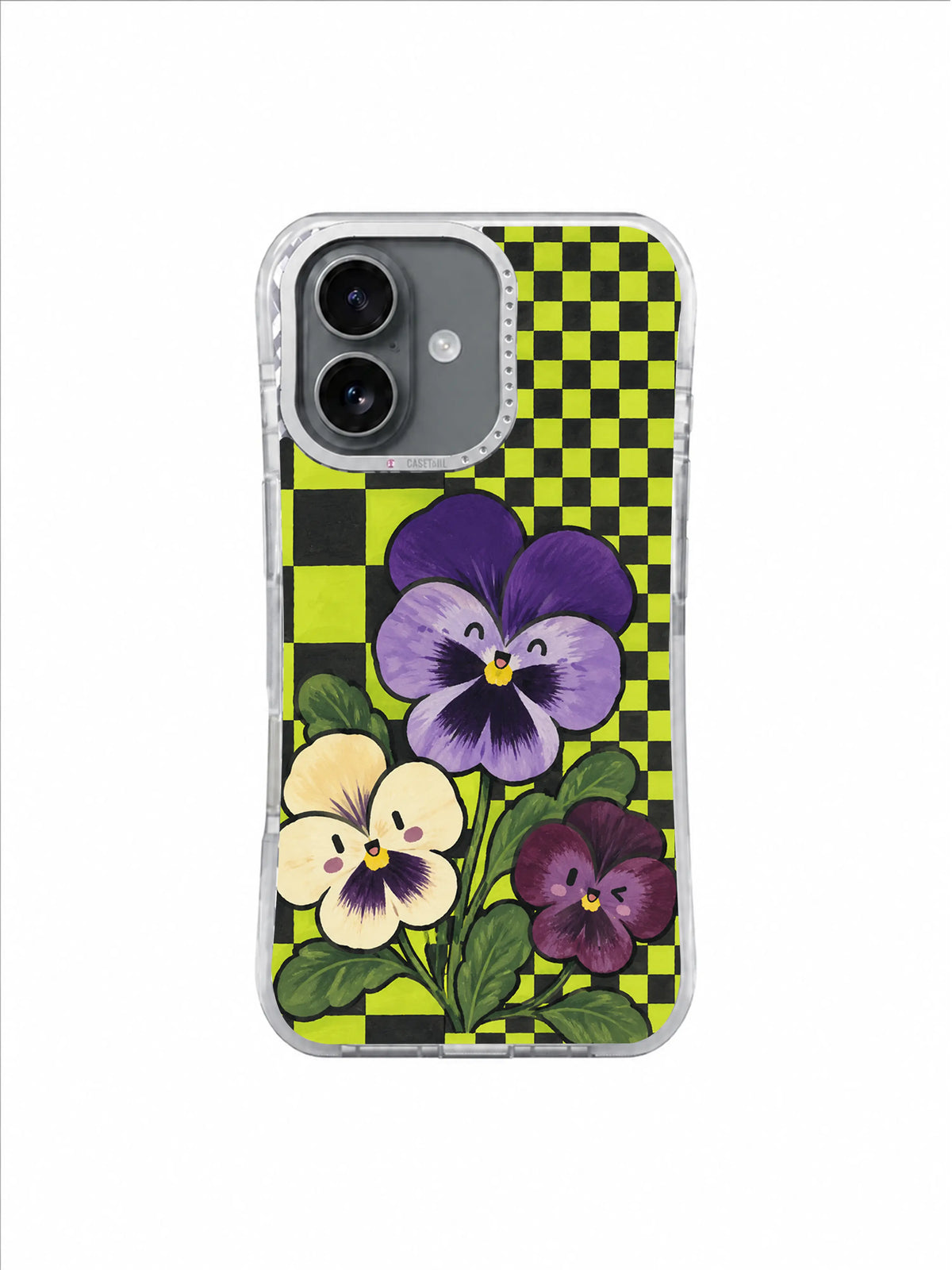 Cream Listener Bloom pattern on an iPhone 17 case by Marnie Bellwick