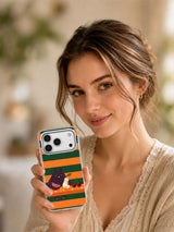 The Polka-Dot Picnic iPhone 17 Pro case lifestyle view