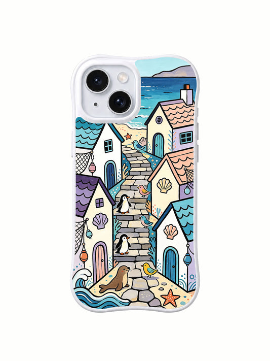 Product or handheld view of the The Quiet Blue Harbor Homes case