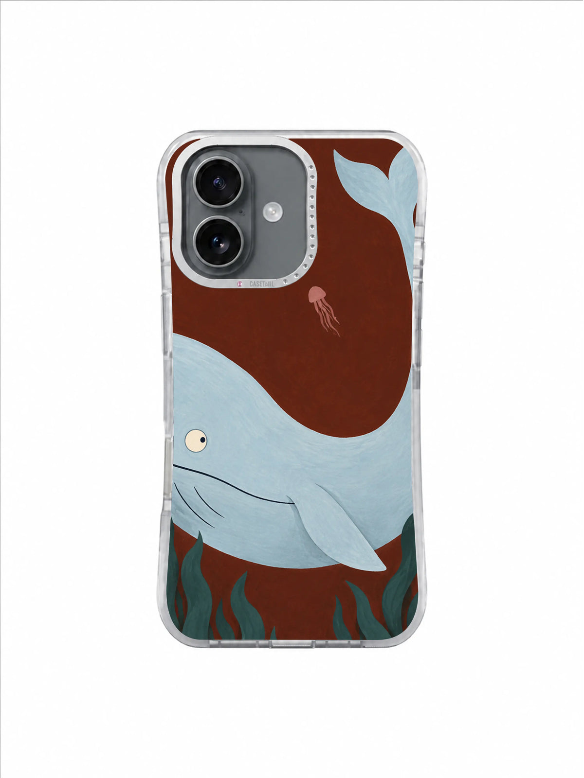 Rose Jellyfish Passage pattern on iPhone 17 Case