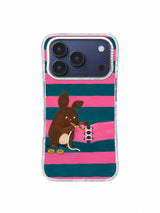 Visible Seam Love artwork on iPhone 17 Pro case