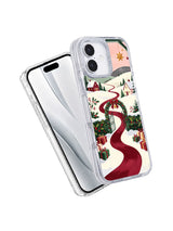 Angled view of The Ribbon River to Home iPhone 17 case