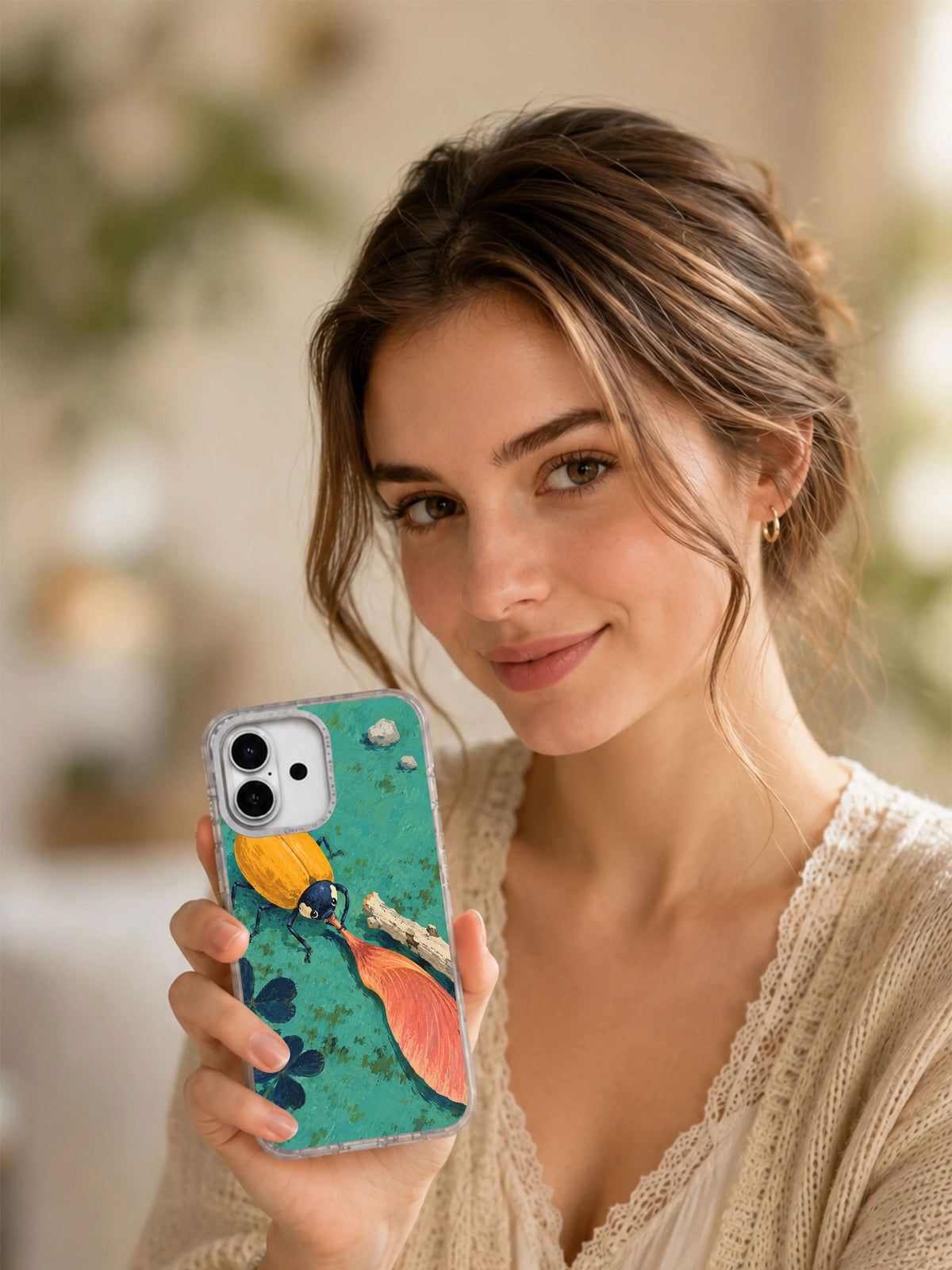 The Seed That Would Not Roll iPhone 17 Case lifestyle view