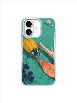 Twig Lift Beetle pattern on iPhone 17 Case