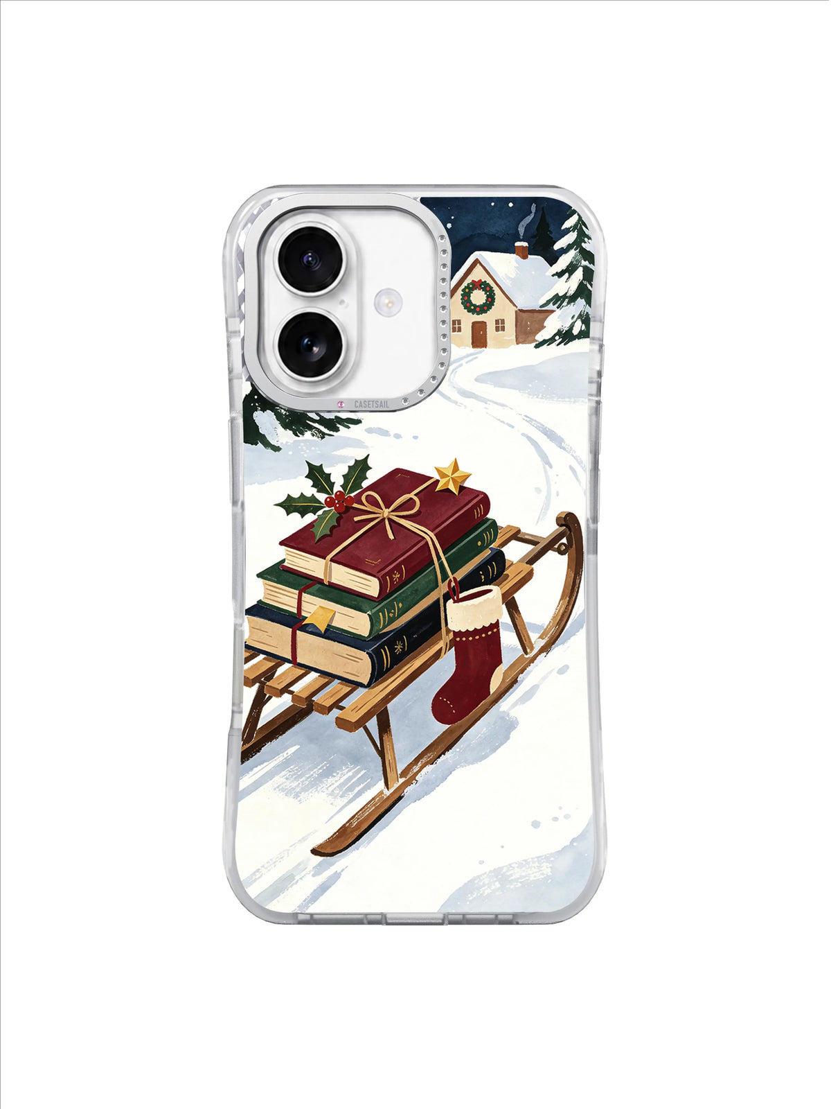 The Sled That Carried Stories iPhone 17 case – Holly Reading Run pattern