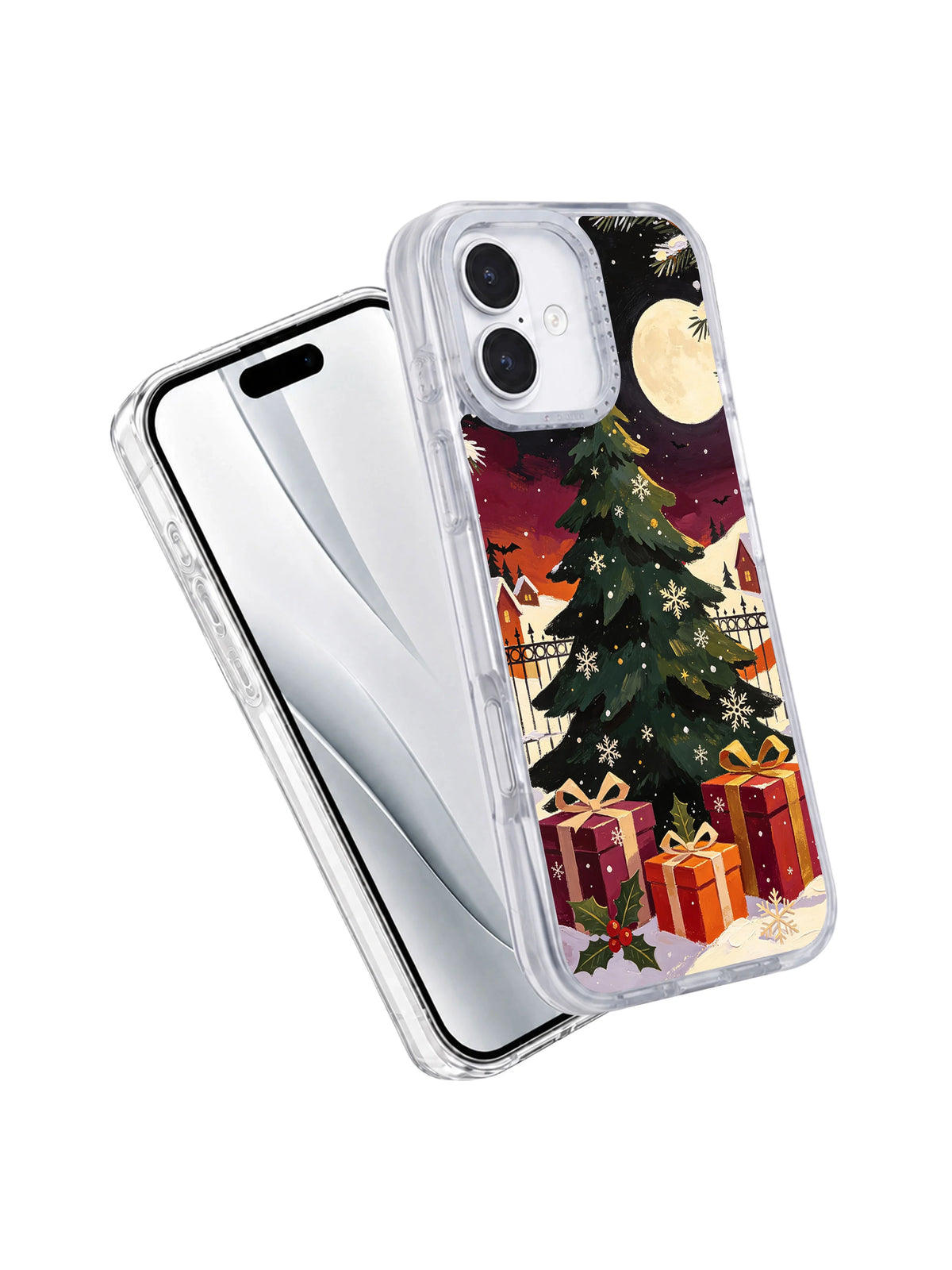 Angled view of The Star That Found Christmas Eve iPhone 17 case