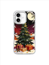The Star That Found Christmas Eve iPhone 17 case with golden paper star and snowy village