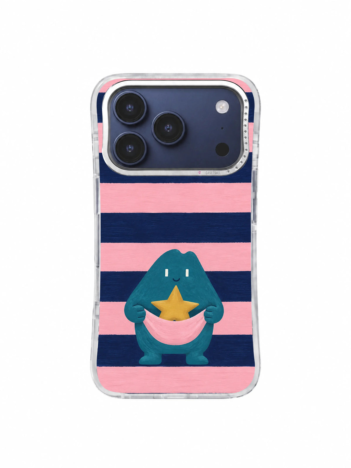 The Star That Stayed Golden Quiet artwork on an iPhone 17 Pro case