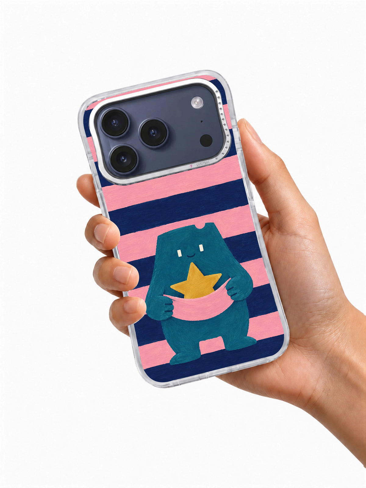 The Star That Stayed iPhone 17 Pro case shown in hand