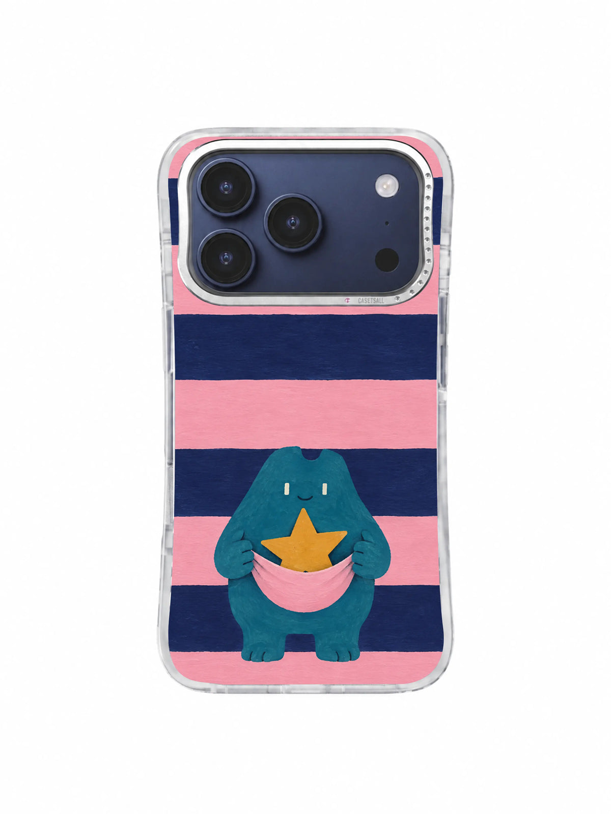 The Star That Stayed Hopeful Pocket artwork on an iPhone 17 Pro case
